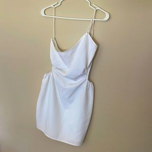 Zara mini cutout dress, one shoulder. Size medium. NWT